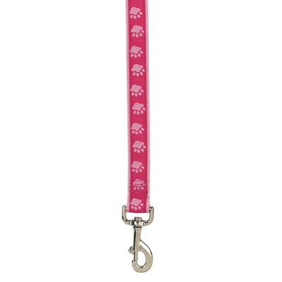 casual canine twotone pawprint lead 4ftx5 8in pink