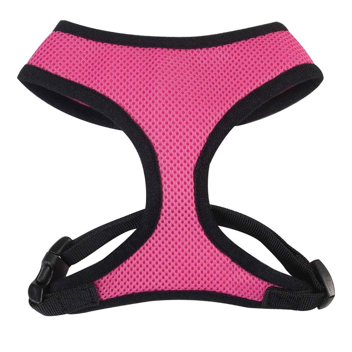 casual canine mesh harness m pink