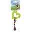Digger's TPR Heart and Rope Dog Chew Toy for Small Breeds - 6 Inch