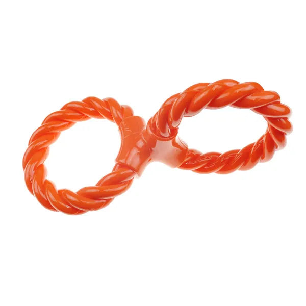 Infinity TPR Rope Double Ring Twist Tugs - Orange