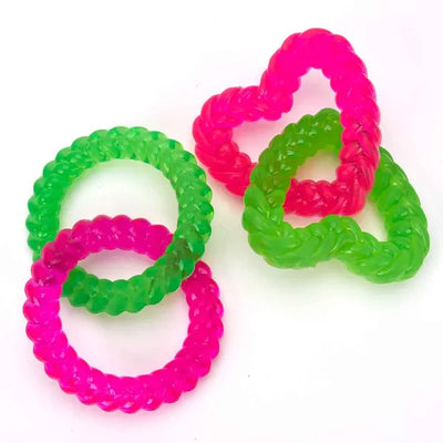 Digger's Chainlink Hearts Dog Chew Toy – Durable TPR Dental Toy