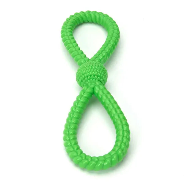 Pet Edge Digger Figure 8 Tugger Dog Chew Toy - PIck a Color