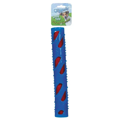 Pet Edge DGR Crinkle Stuff Stick Dog Toy – Interactive Blue Chew Toy