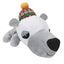 Diggers FatHedz Holiday Plush Dog Toy with Squeaker 10.5 Inch - Select a Species