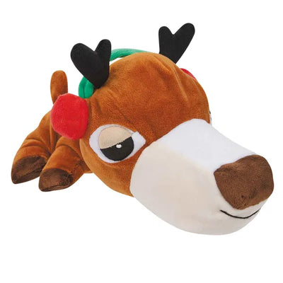 Diggers FatHedz Holiday Plush Dog Toy with Squeaker 10.5 Inch - Select a Species