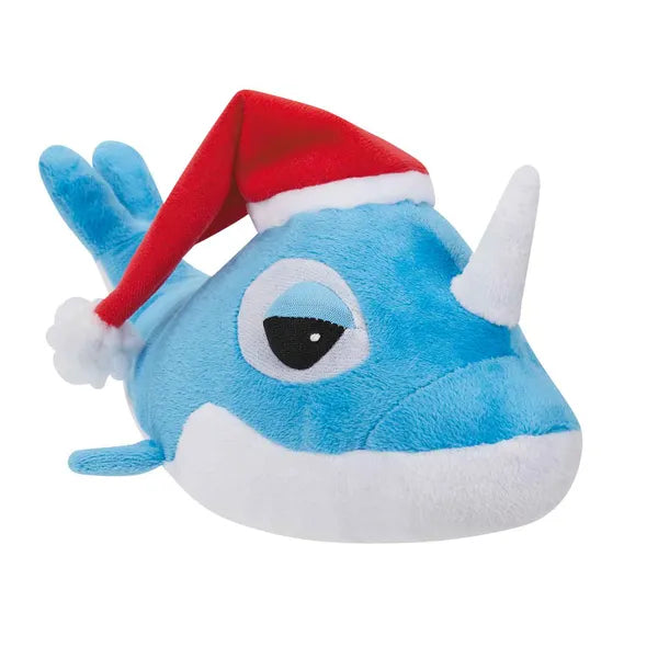Diggers FatHedz Holiday Plush Dog Toy with Squeaker 10.5 Inch - Select a Species