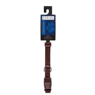 Casual Canine Dog Collar 10-16In Brown
