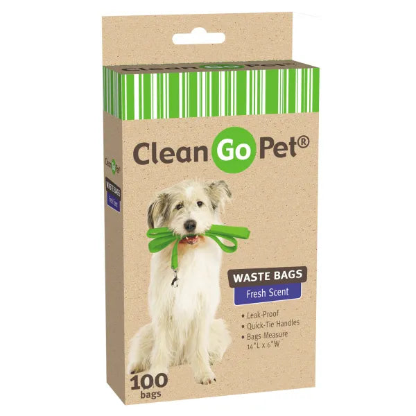 Clean Go Pet Fresh Floral Scented Doggy Waste Bags with Handle