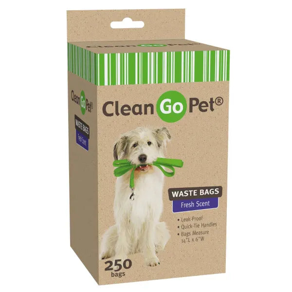 Clean Go Pet Fresh Floral Scented Doggy Waste Bags with Handle