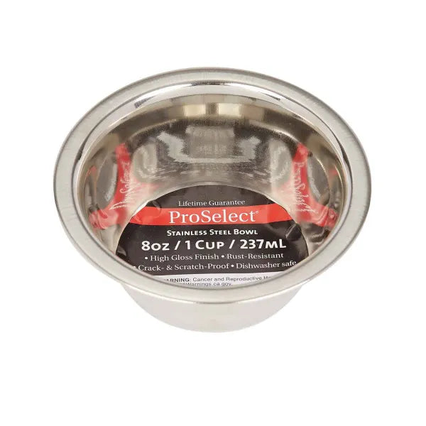 Pet Edge Heavy Duty Stainless Steel Pet Dish - Mirror Finish, Select a Size