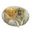 Pet Edge Plush Cuddler Bed – Faux Fur Round Pet Bed, Select a Size/Color