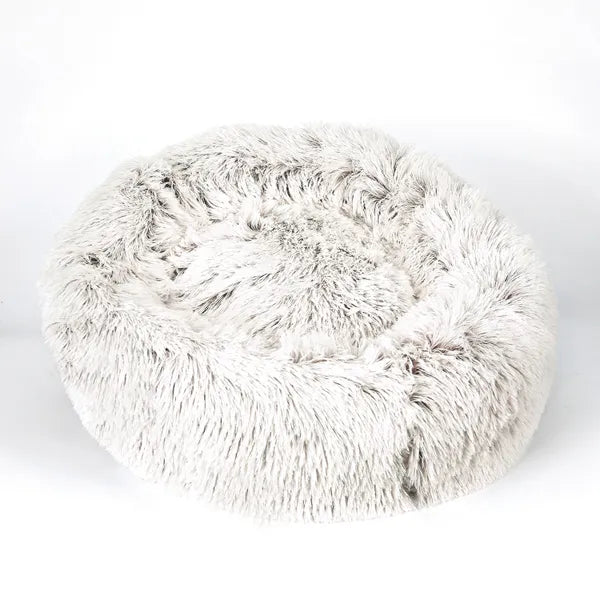 Pet Edge Plush Cuddler Bed – Faux Fur Round Pet Bed, Select a Size/Color