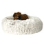 Pet Edge Plush Cuddler Bed – Faux Fur Round Pet Bed, Select a Size/Color