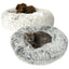 Pet Edge Plush Cuddler Bed – Faux Fur Round Pet Bed, Select a Size/Color