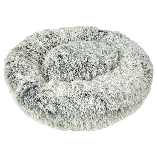 Pet Edge Plush Cuddler Bed – Faux Fur Round Pet Bed, Select a Size/Color