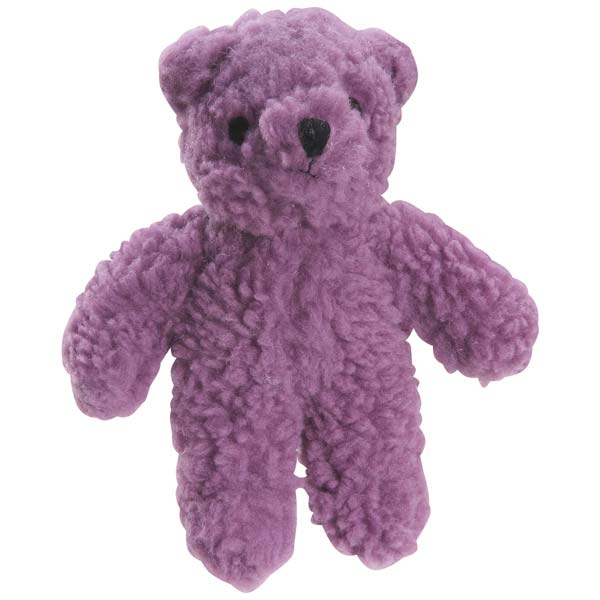 zanies berber bear 8 5in purple