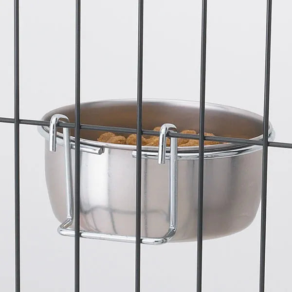 Pet Edge Stainless Steel Hanging Pet Bowl for Food and Water – Select a Size