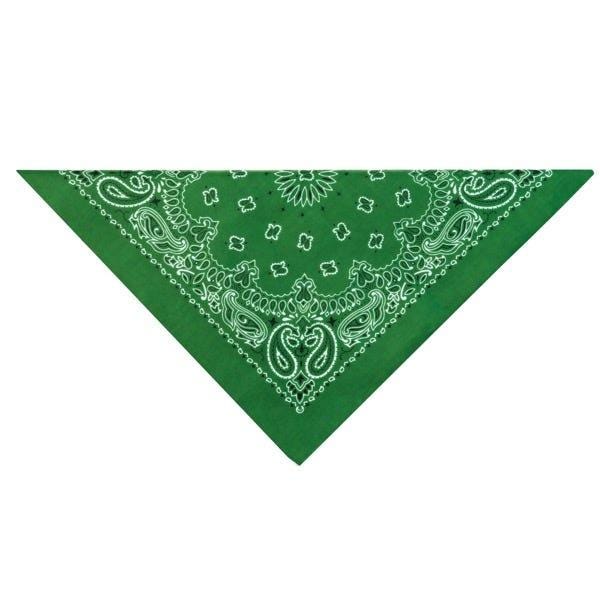top performance paisley bandana dark green