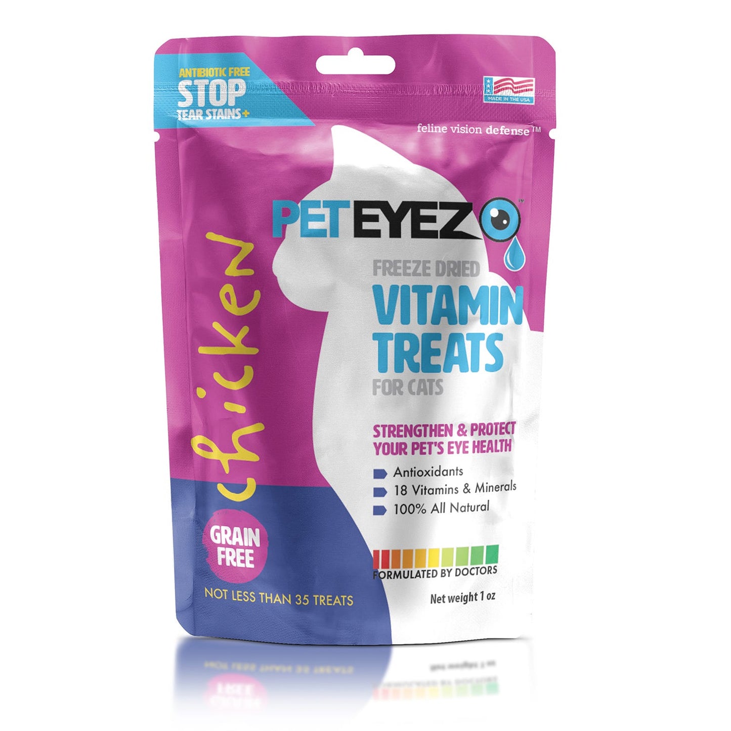 PETEYEZ Vitamin Cat Treat Chicken 1 oz