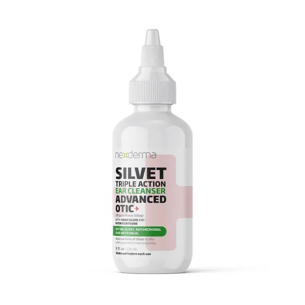 Nexderma Silvet Otic Hydrocortisone Ear Cleaner 8oz